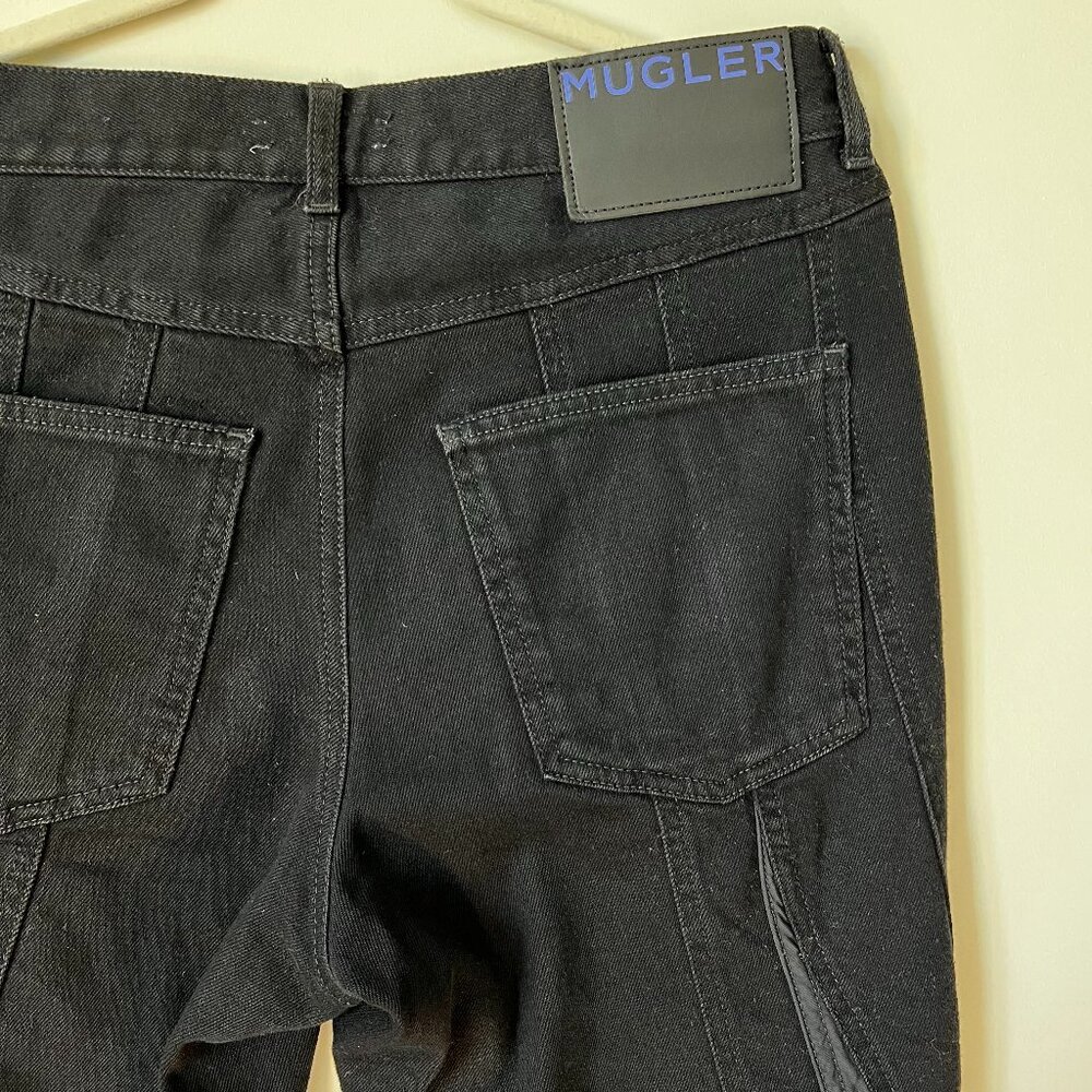Mugler x H&M Swirl Denim-Nylon Jeans - Size 32R